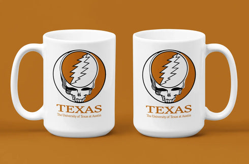 Grateful Dead - University of Texas Stealie 15 Ounce Coffee Mug - StealieShop